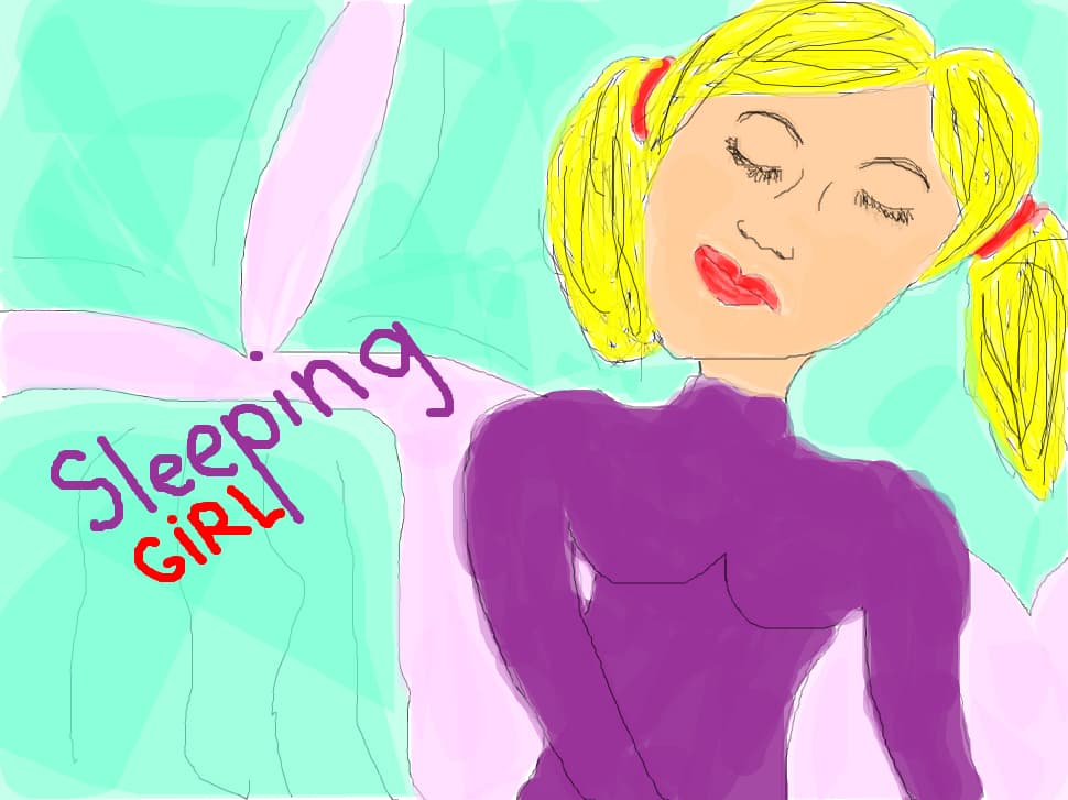 sleeping girl