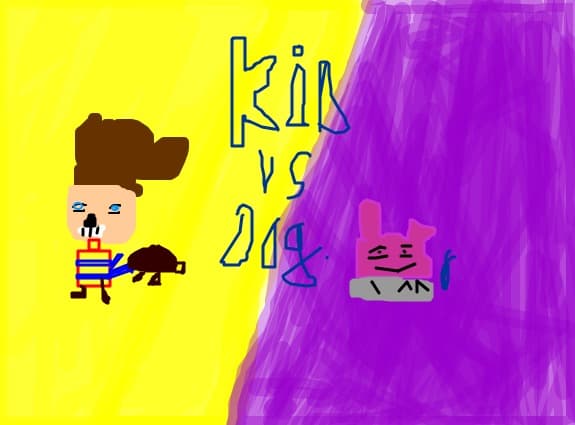 Kid vs dog
