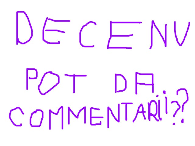 De ce nu pot da commentarii??????