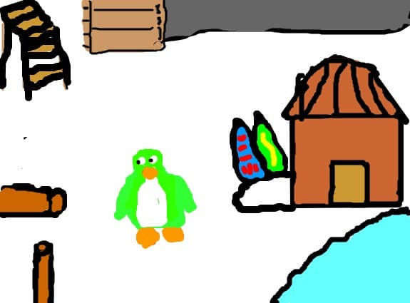 cave to the club penguin