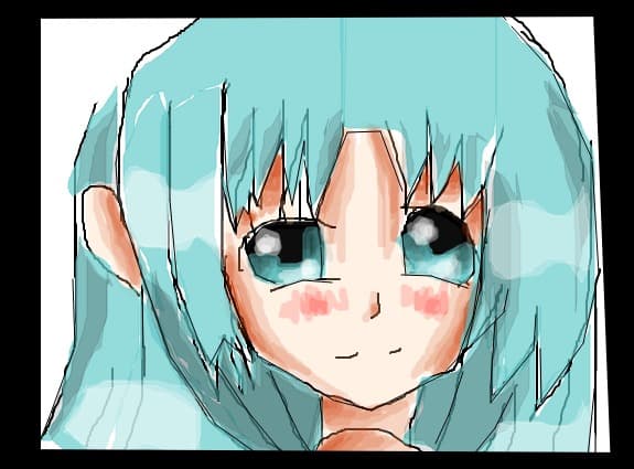 anime blue girl