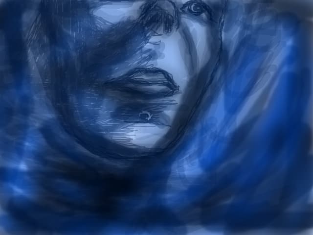 husby in blue