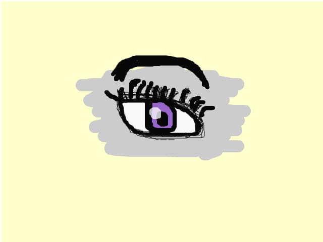 purple eye