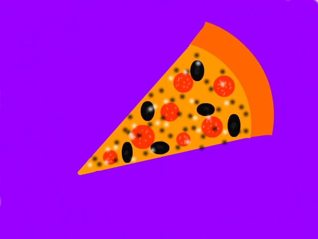 i felie de pizza
