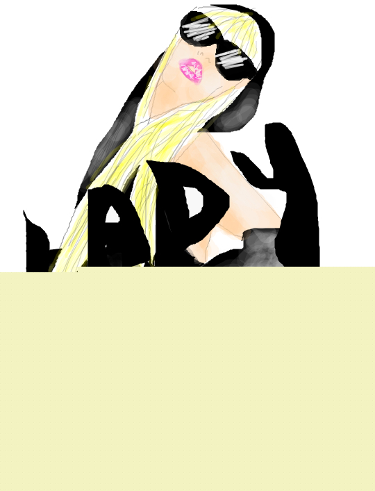 lady gaga(raman pe site ....cred ca nu strica sa fac cate un desen macar pe luna:D)