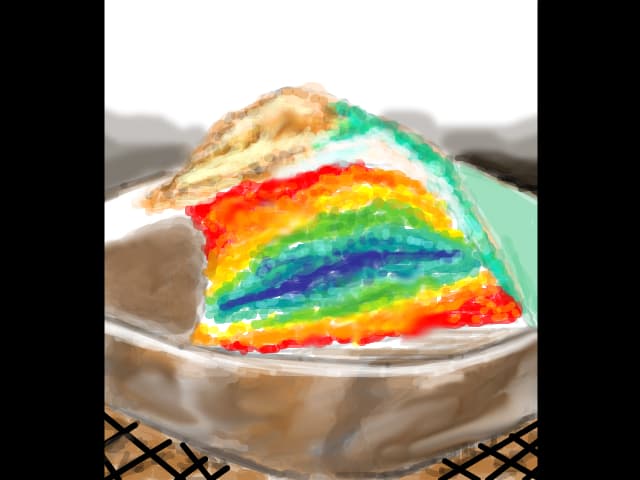 Rainbow-cake