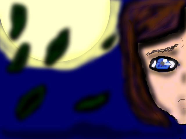 The moon dark