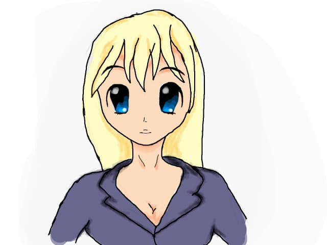 business anime girl