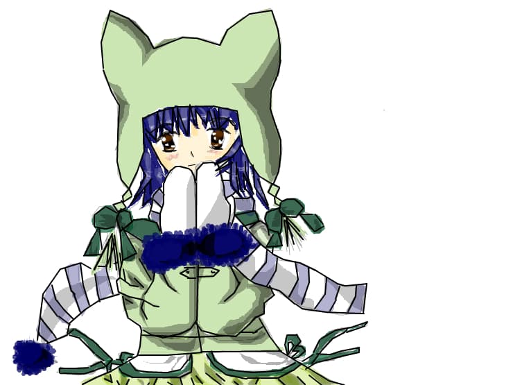 Green anime