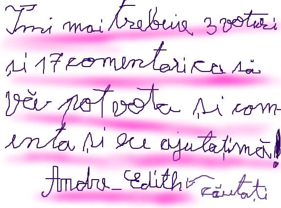 un scurt text in care va spun sa ma votati !