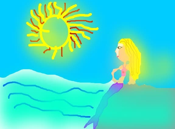 sirena pe stanca