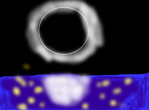 o luna pe cer si niste stelute
