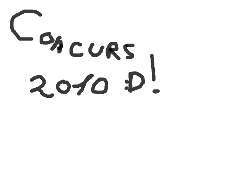 Concurs 2010: tre sa desenati un anime apoi sa scrieti pe desen "LA MULTI ANI 2010!" concu