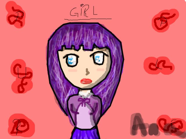 purple girl