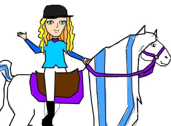 o fata si un cal...colaborare cu Orihime:)