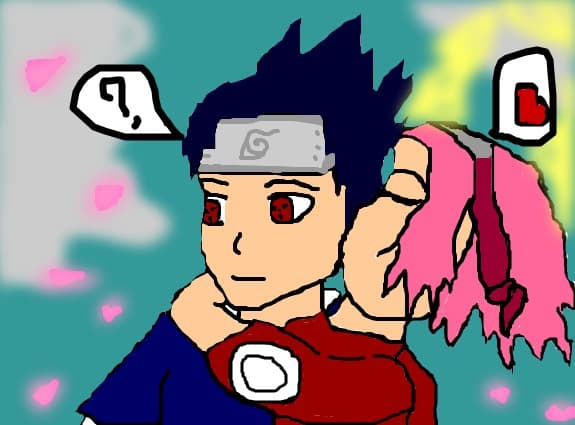 sasuke and sakura kiss