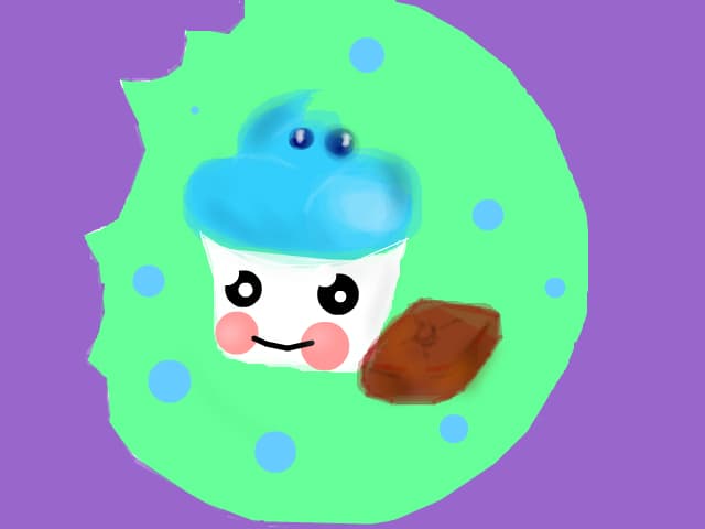 Cupcake and chocolate