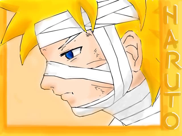 Naruto ....dupa lupta cu sasuke la barajul morti