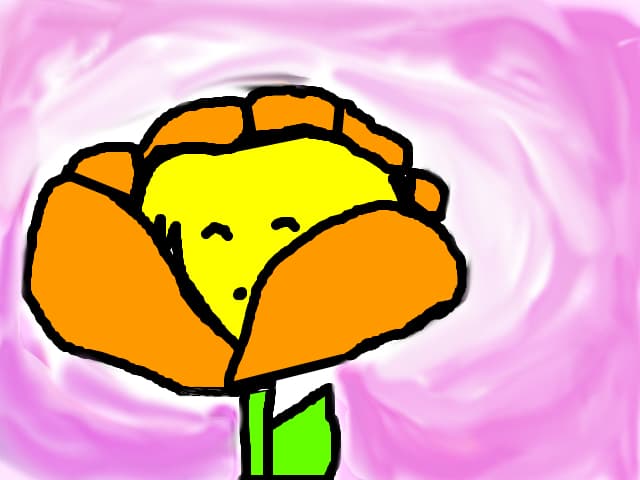 Puffle in flower