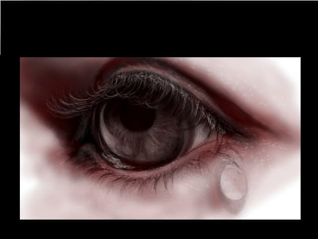...if only tears can wash away the pain...