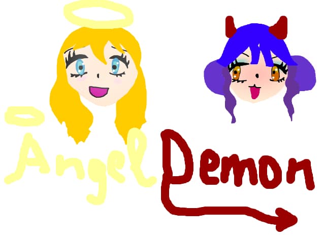anime angel and demon