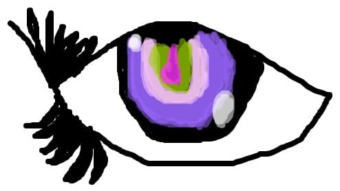 colored eye