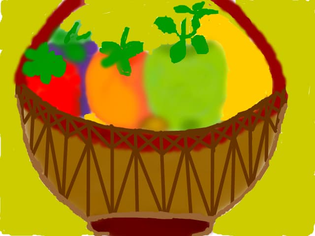 cos cu fructe
