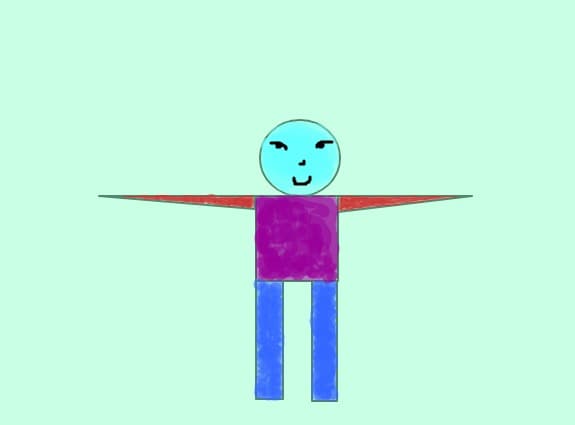 un om din figuri geometrice