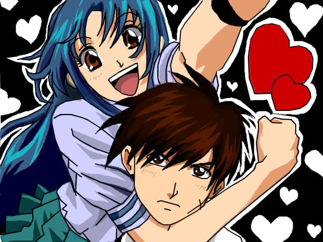 Chidori and Sousuke [Full Metal Panic]
