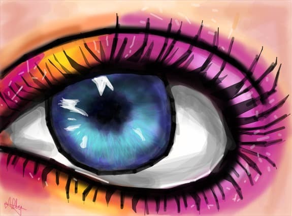 Colorful eye