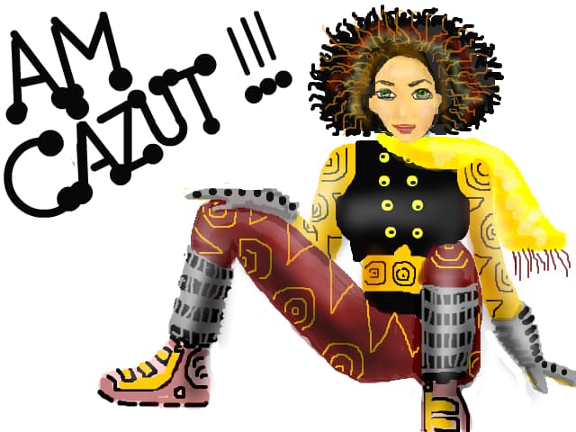 a cazut..