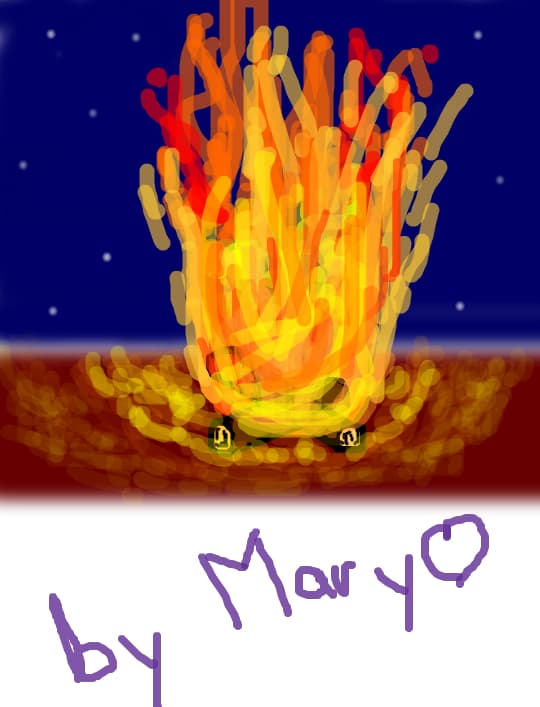 fire ... burning