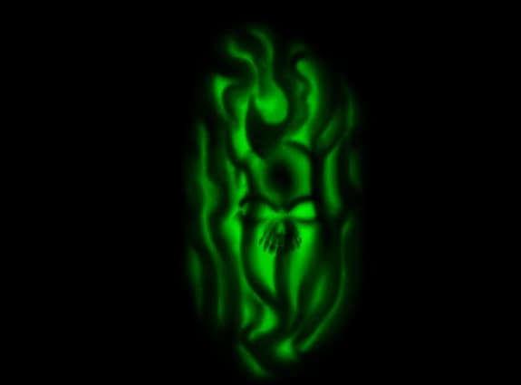 green skull