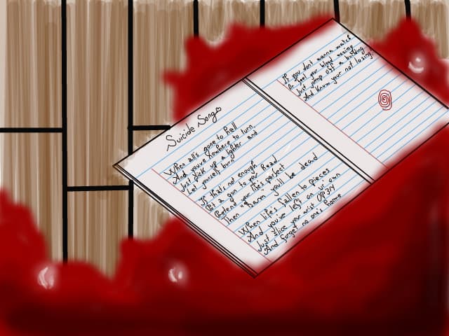 Suicide song as suicide note