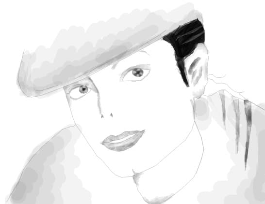 MJ ,alb negru