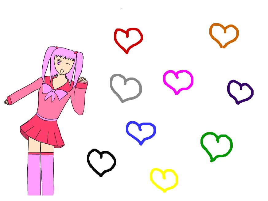 Me Anime School Girl
