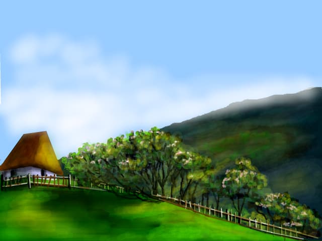 undeva la munte