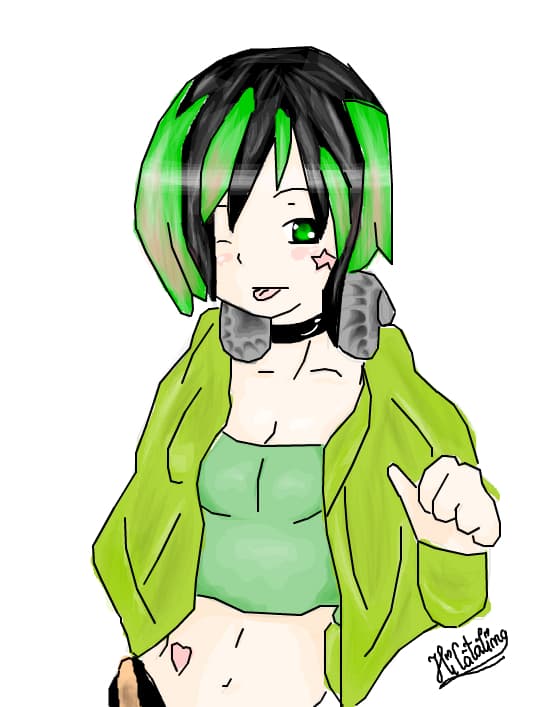 Anime girl..scz de resalvare..l\'am colorat