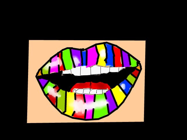 multicolor lips