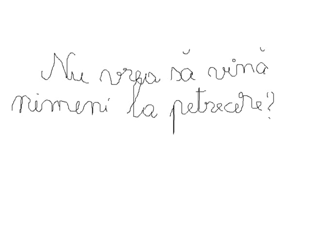 nu vrea sa vina nimeni la petrecere?