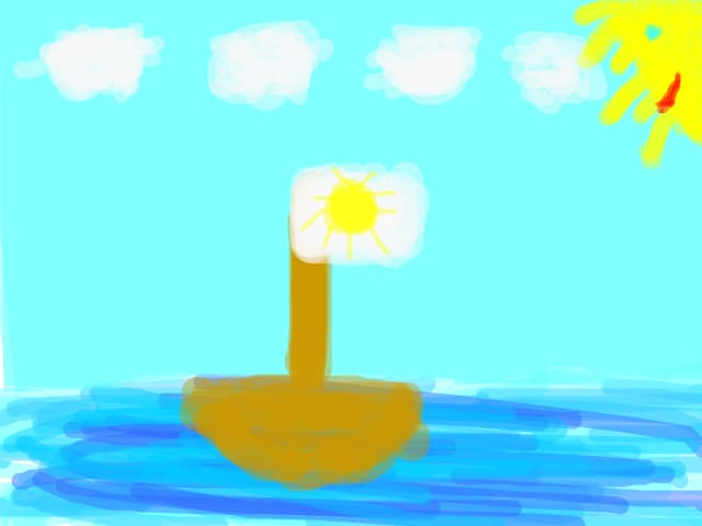 o barcuta pe lac