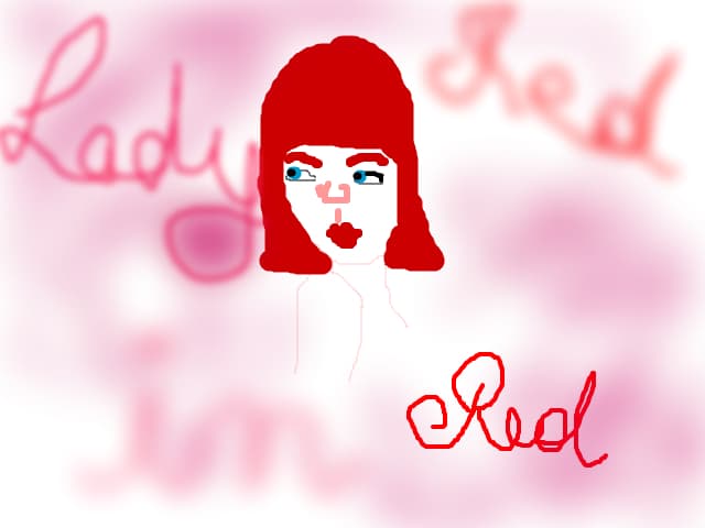 lady in red!