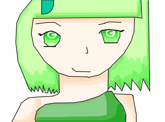 Green girl