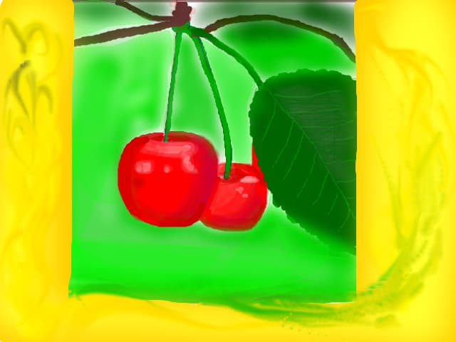 red cherries