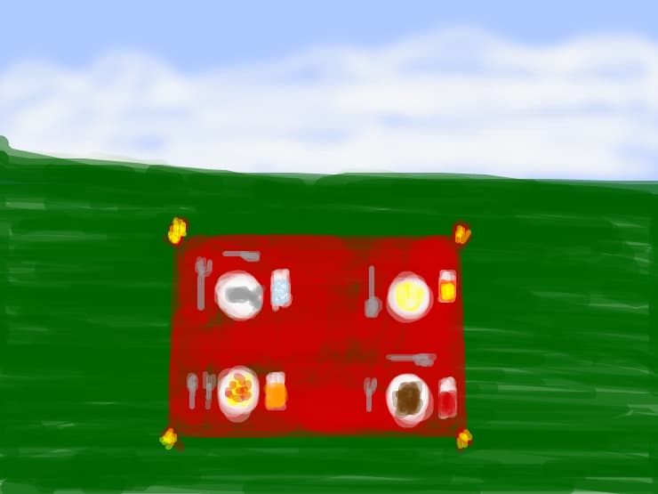 Picnic in aer liber (Irene)