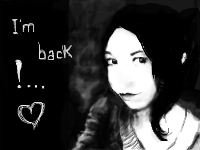 (Autoportret)..am revenit^^..sunt tot eu, Black Or White :)