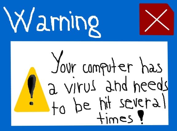 Computer warning