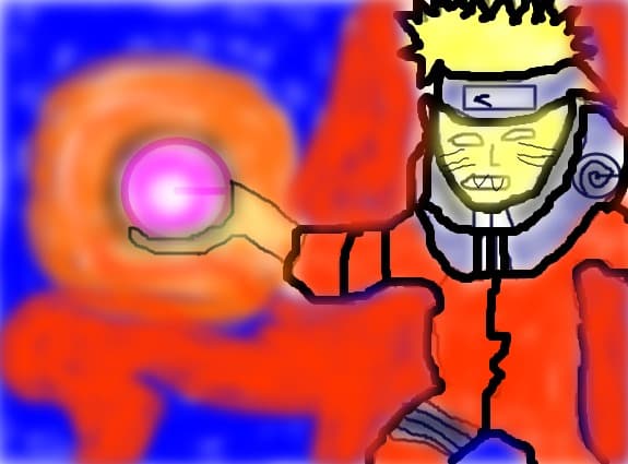 Naruto-Rasengan Kyuubi