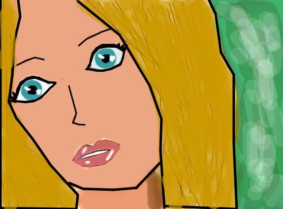fair hair girl