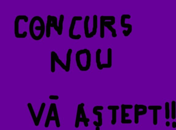 am un nou concurs va astept